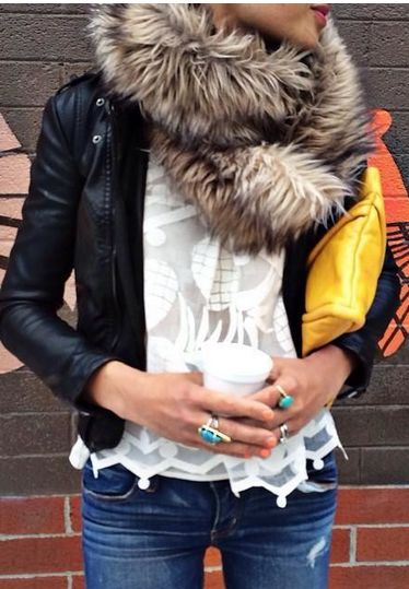 DECK YOUR NECK: FUR SCARVES.