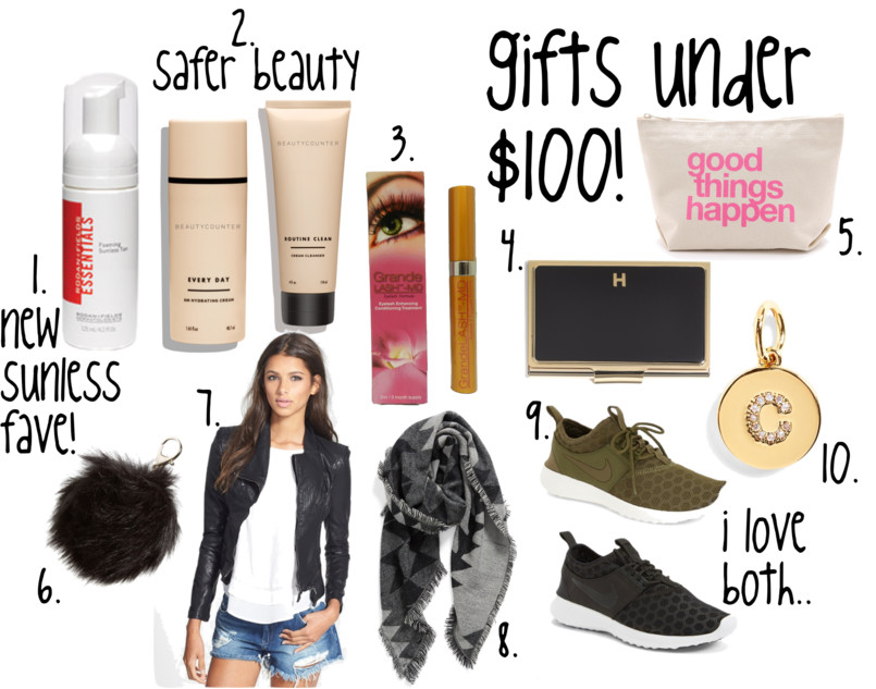 GIFT GUIDE FOR HER: UNDER $100.
