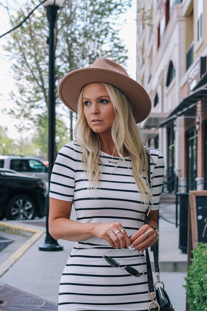 TOO DRESSED TO BE STRESSED: STRIPED DRESS.