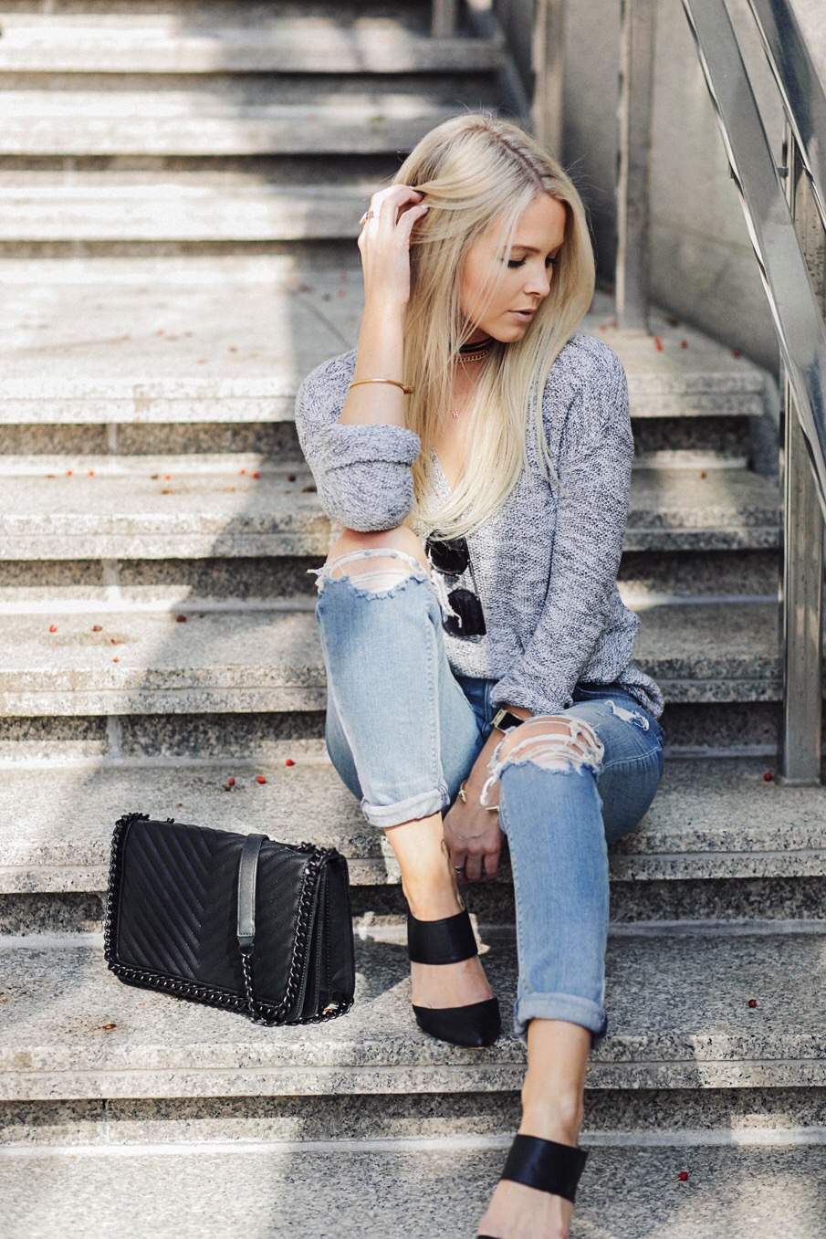 OUTFIT RECIPE: GIRLFRIEND JEANS & MULES.