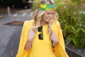 yellow blazer outfit
