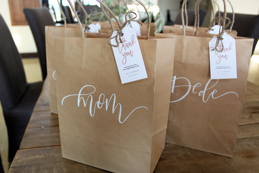 WEDDING WELCOME BAGS