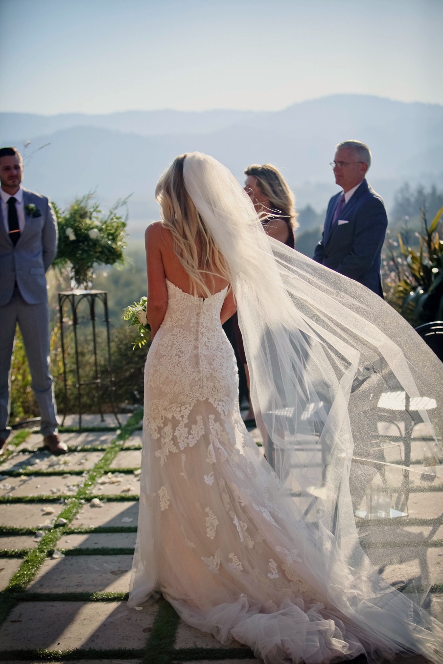 bride, wedding ceremony, wine country wedding