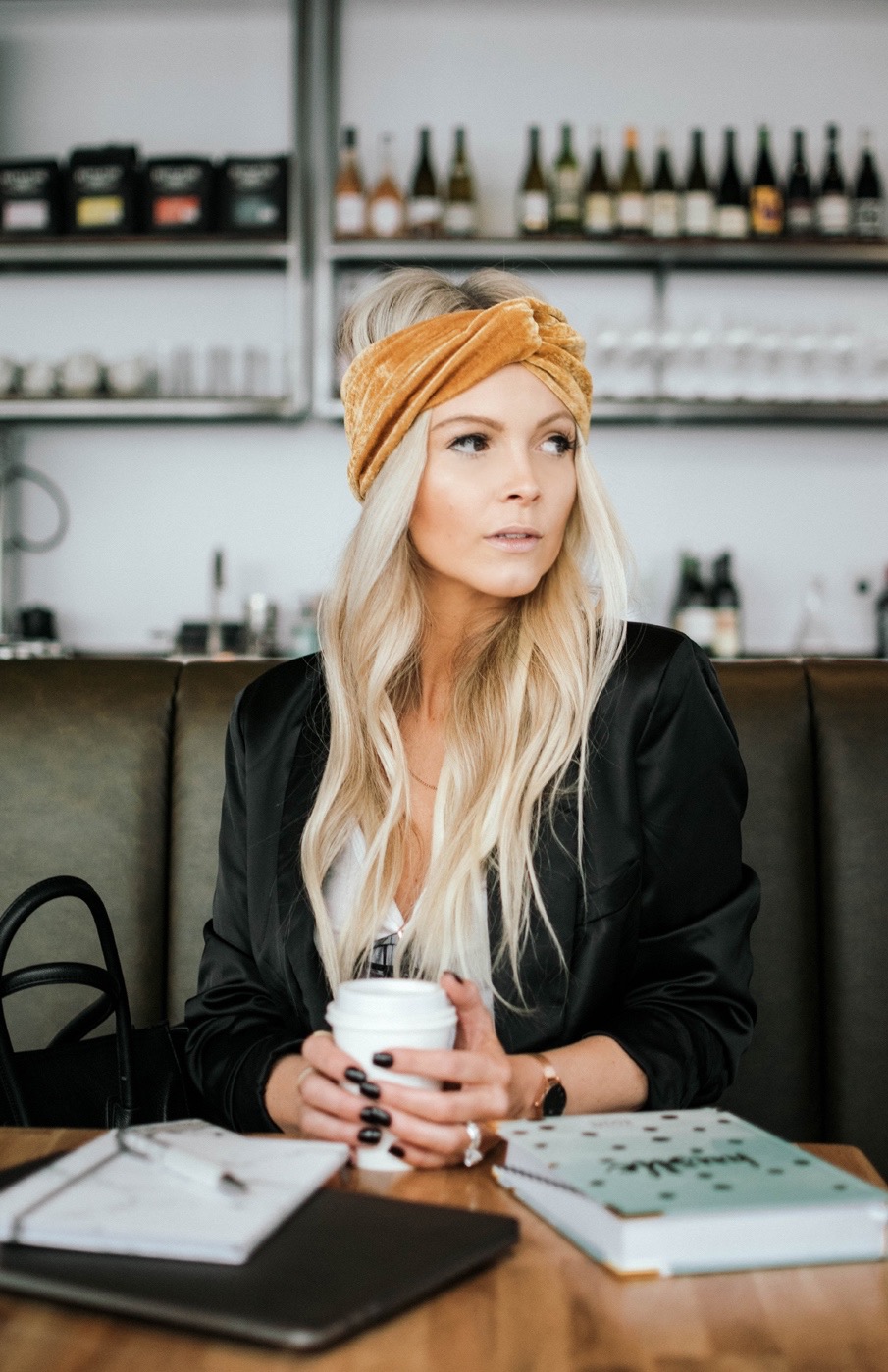 gold turban headband