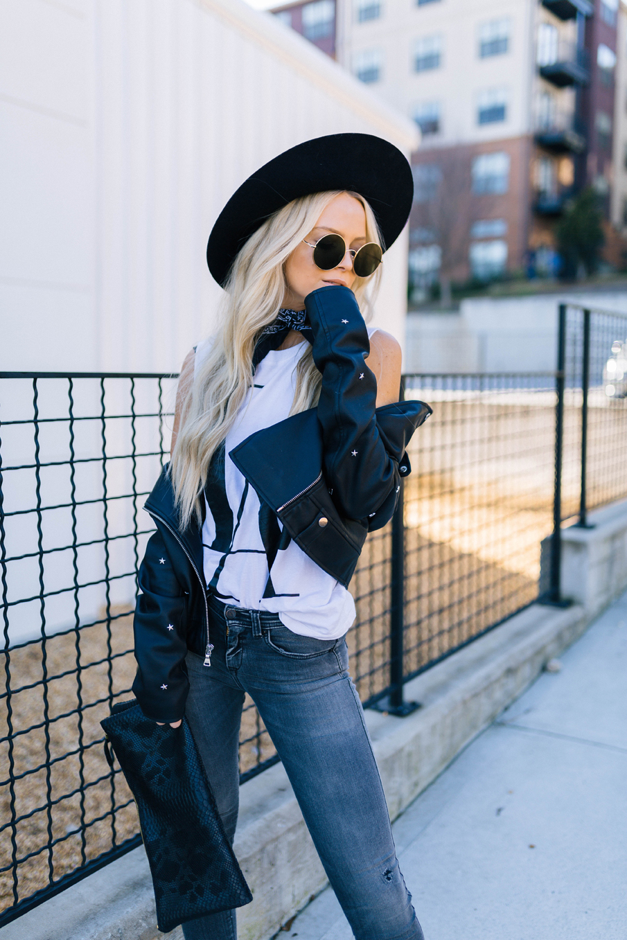 star studded leather jacket