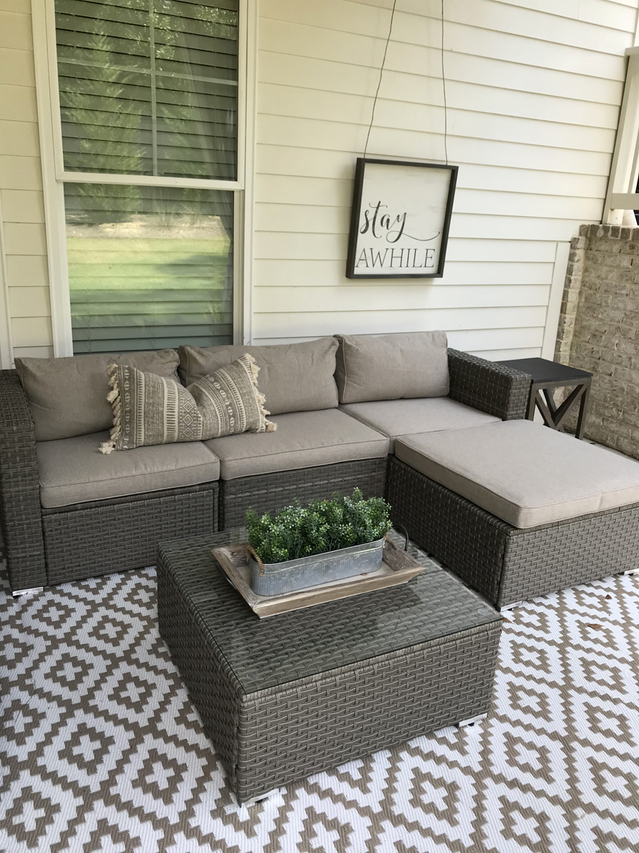 outdoor sectional set