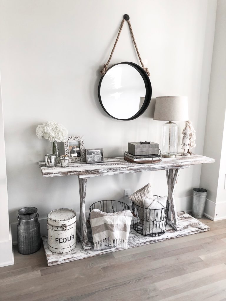 Diy Farmhouse Style Furniture Entryway Table Hack Gilty As